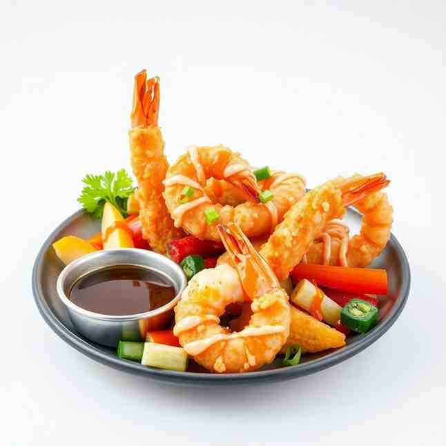 Best Crispy Tempura Batter - Shrimp & Veggies + Sauce